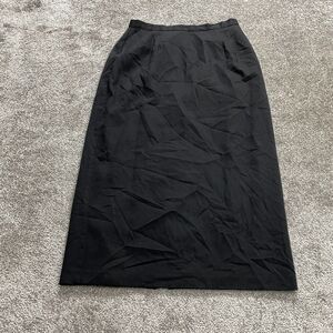 Apostrophe Essentials Straight Pencil Skirt Womens 14 Black Midi Work Business
